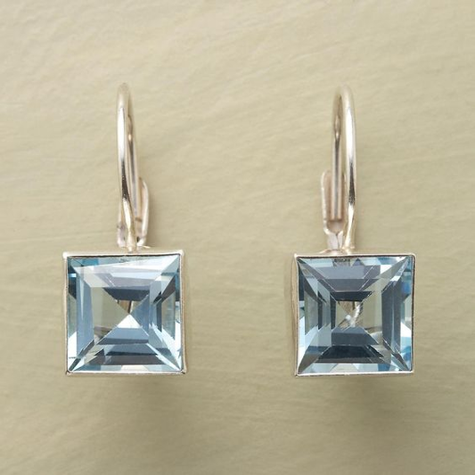 Boucles d'oreilles Bleu™ | Élégance en verre intemporel