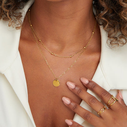 Glasspearls – Collier en platine