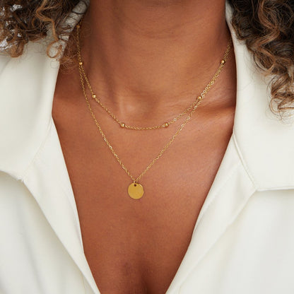 Glasspearls – Collier en platine