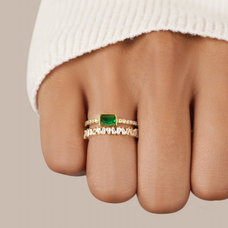 Bliss - Bague en cristal à facettes