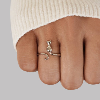 Pierre de nuit – Bague en argent