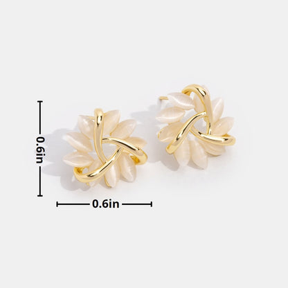 Boucles d’oreilles dorées