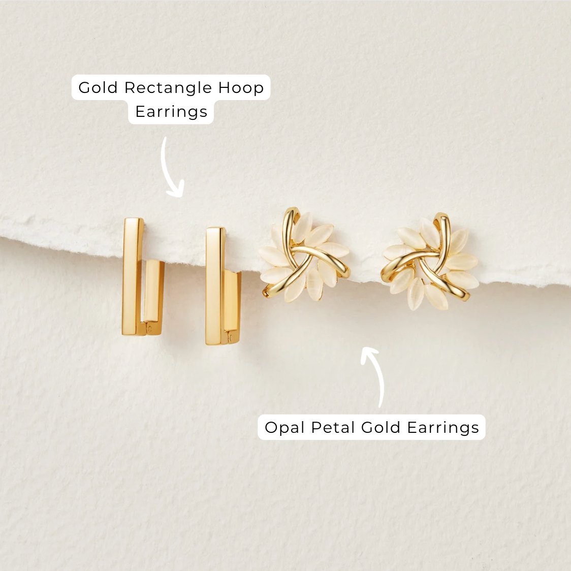 Boucles d’oreilles dorées
