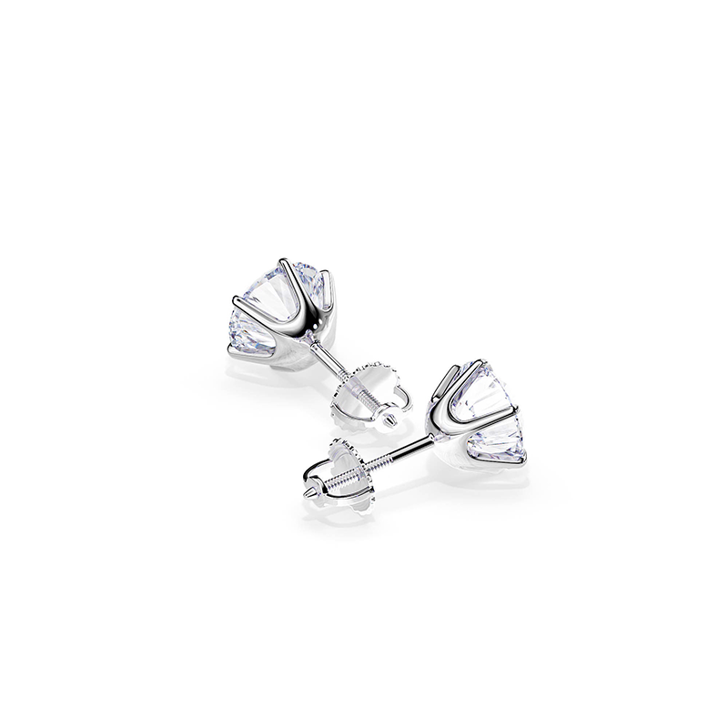 Tera™ | Boucles d'oreilles en or blanc élégant
