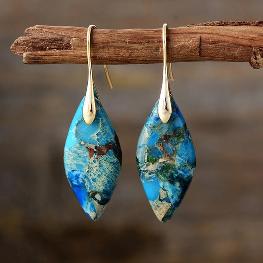Boucles Goutte™ | Élégance en pierre naturelle